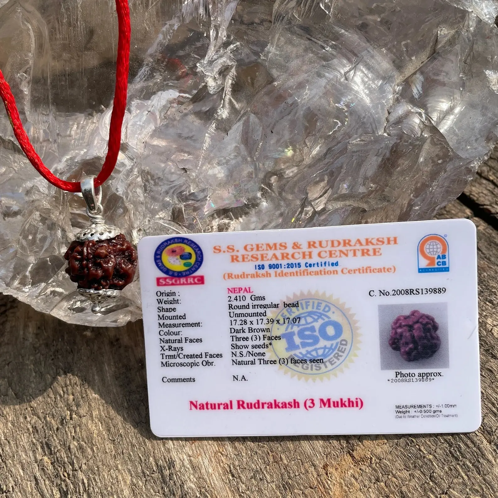 3 Mukhi Rudraksha (рддреАрди рдореБрдЦреА рд░реБрджреНрд░рд╛рдХреНрд╖) - Image 9