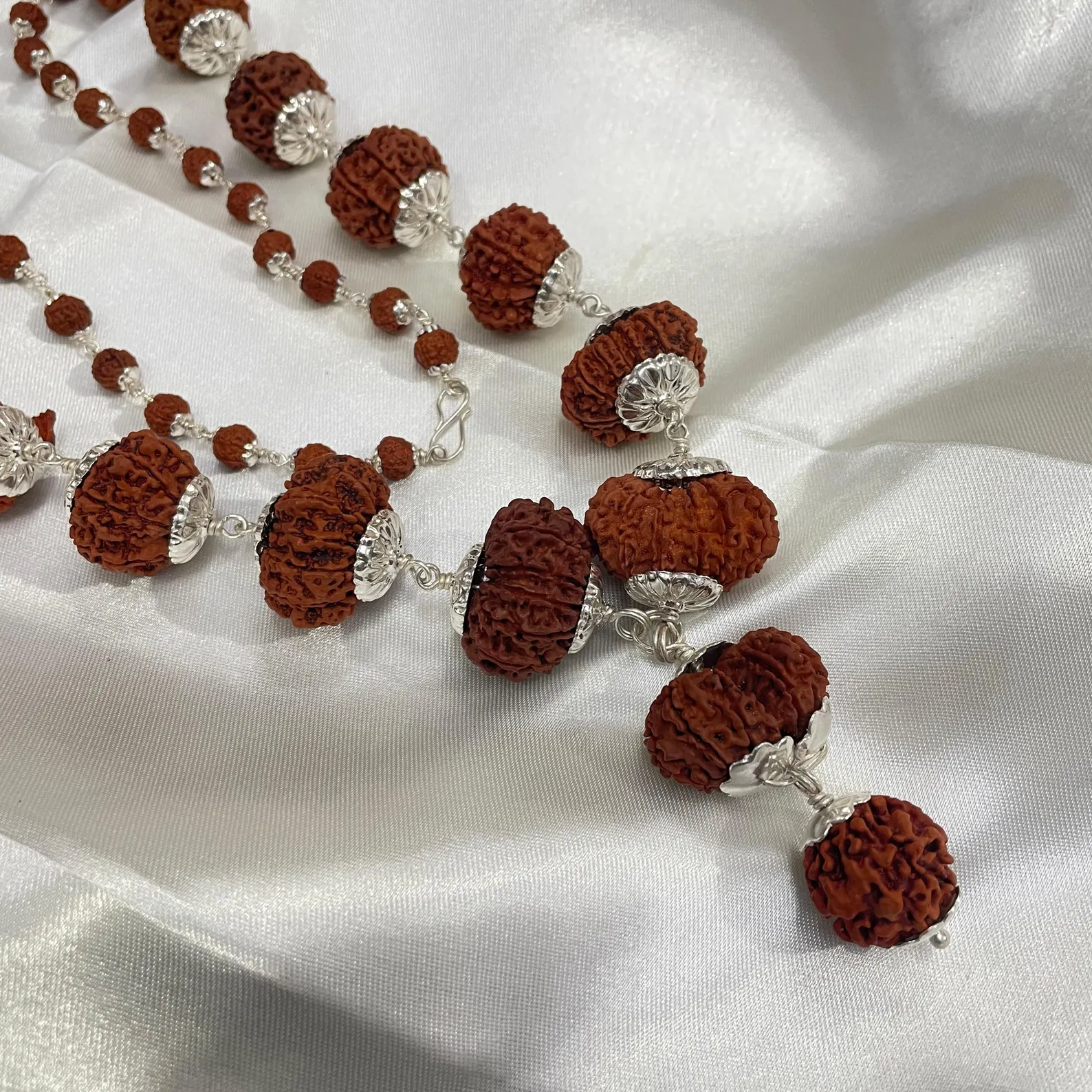 Energized Siddha Rudraksha Mala, 1-14 Mukhi Rudraksha Mala IGL Certified (pure nepali) - Image 6